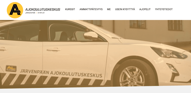 Järvenpään Ajokoulutuskeskus: More leads and sales directly from the website