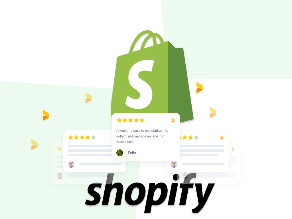 shopify logo and Trustmary reviews